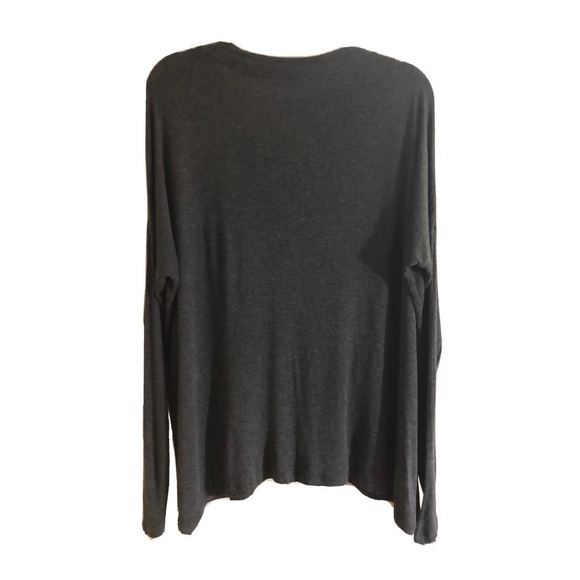 Cabi Women’s Gray V Neck Stretch Offhand Top - Picture 2 of 6